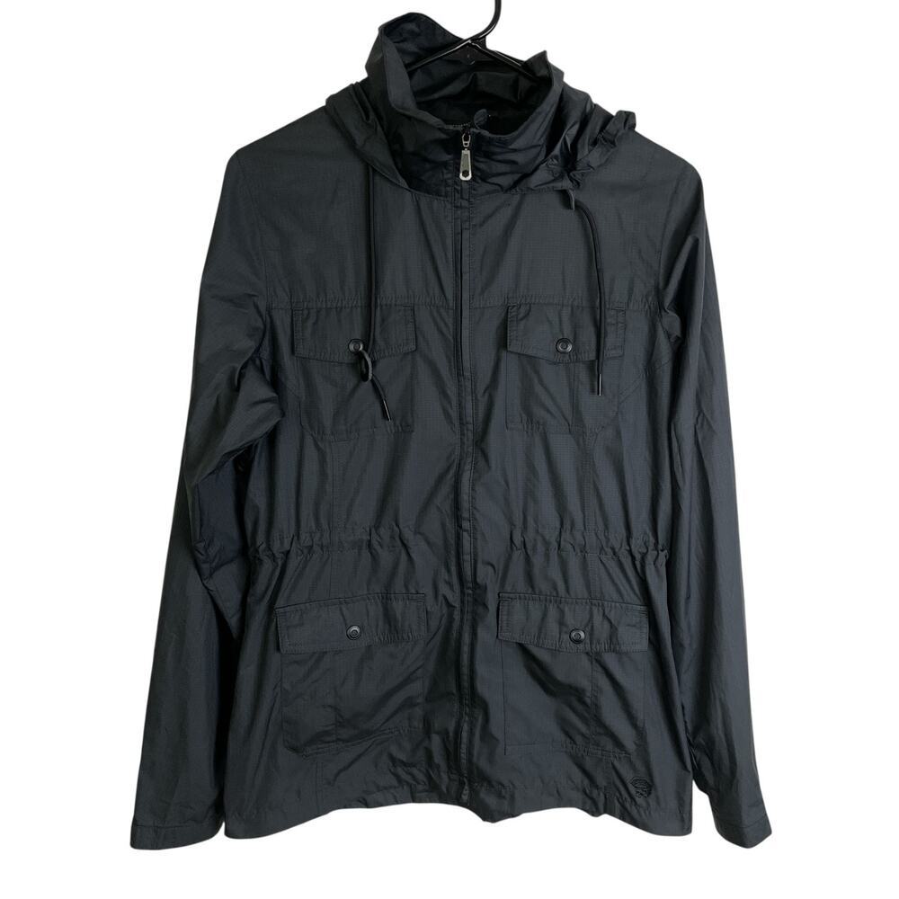 Mountain Hardwear Benicia Windbreaker Jacket Womens Small Black Outdoors Utility